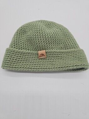 Endeavor Green Crochet Beanie